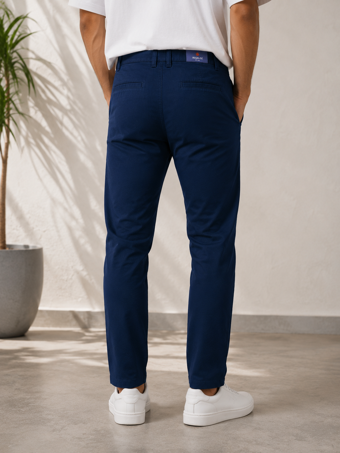 🔵 Classic Twill Pants — Navy Blue — By Regaloz