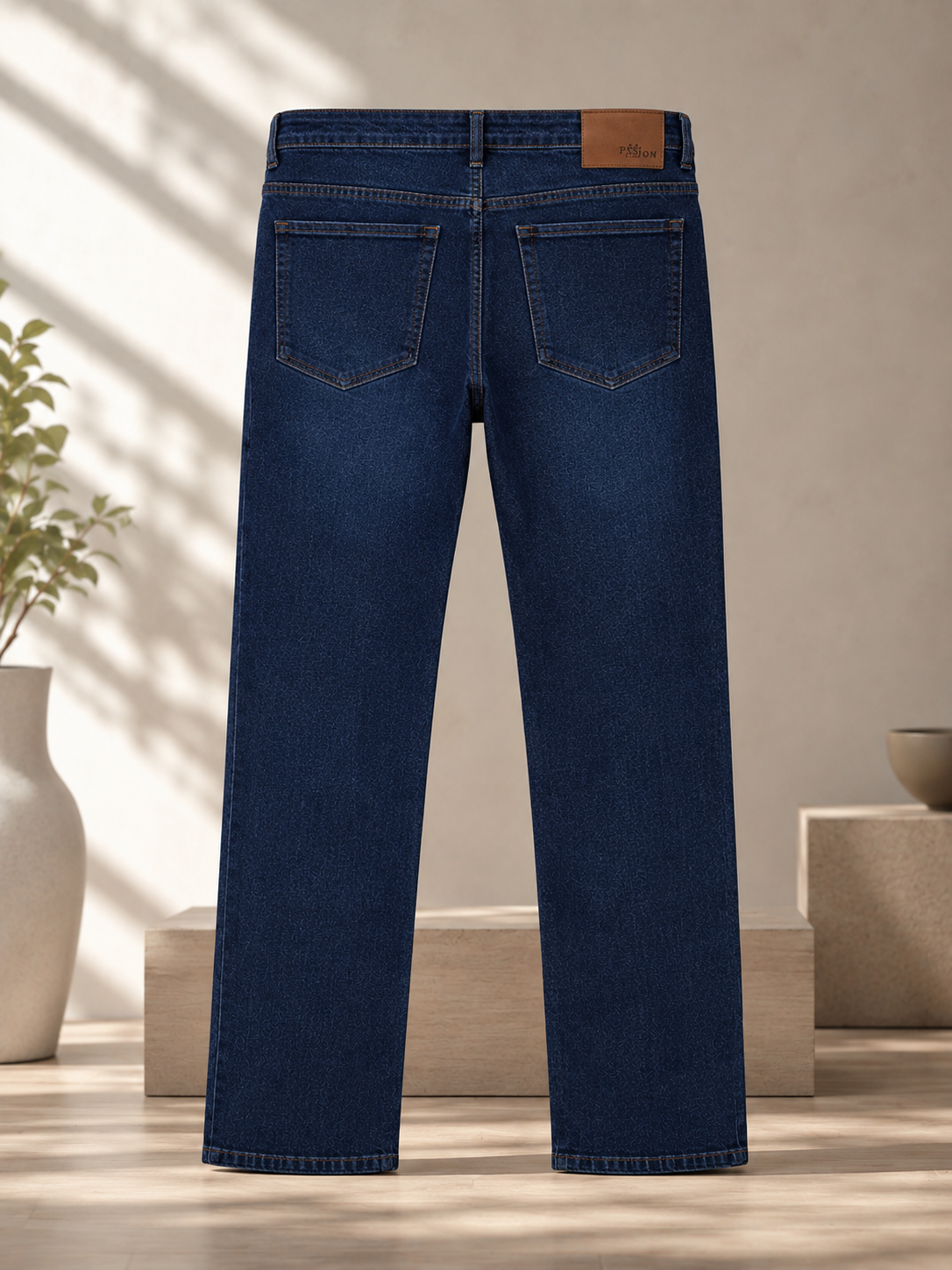 Straight Fit Denim Jeans — By Regaloz