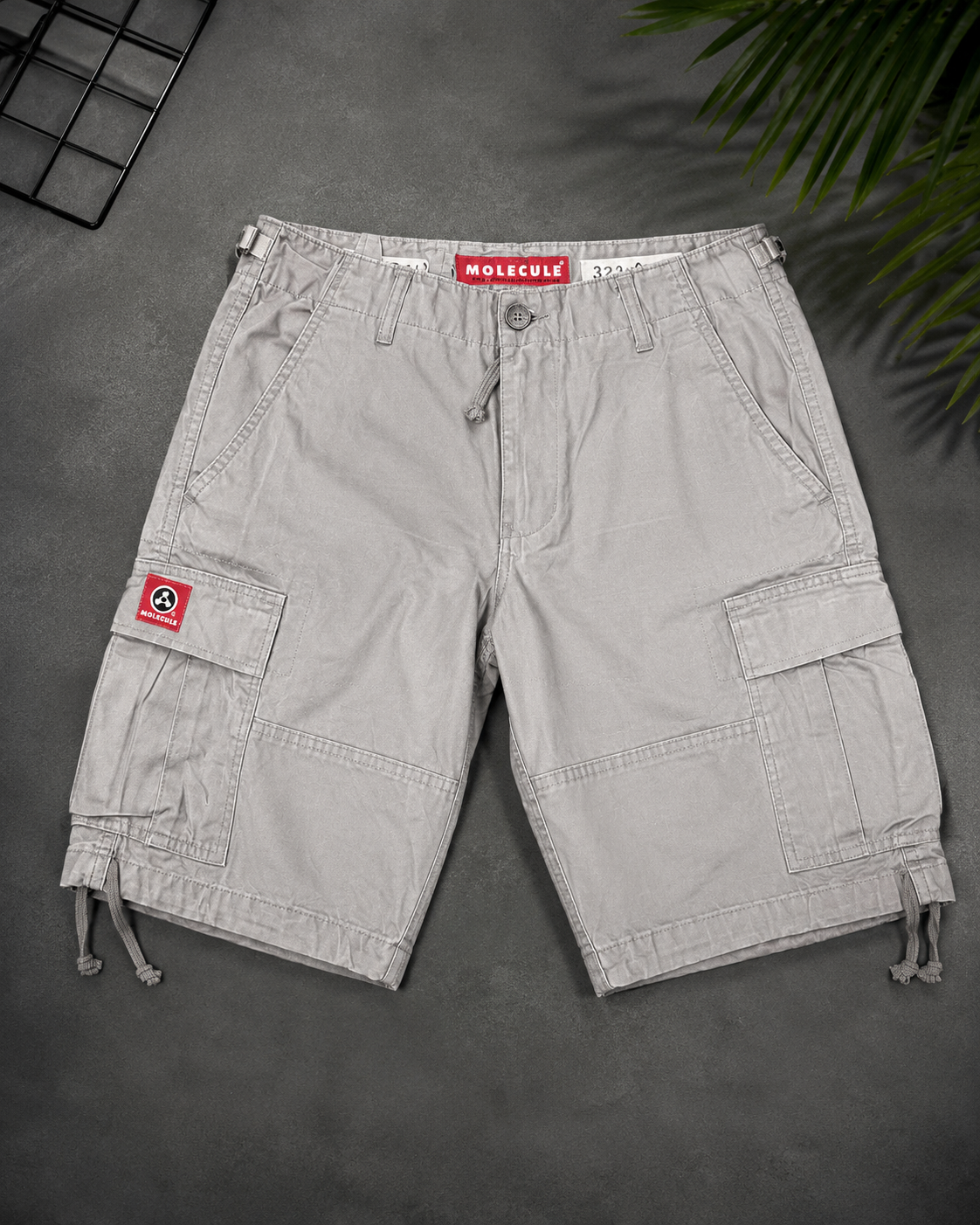 Grey Utility Cargo Shorts — By Regaloz