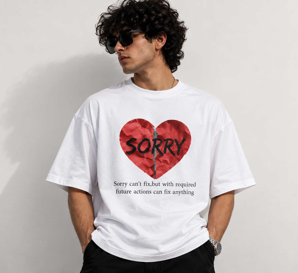 Required Future Actions Tee — Black & White