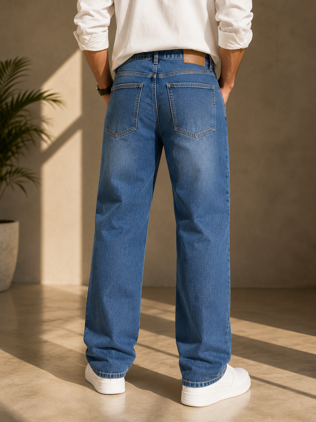 👖 Regaloz Classic Blue Wash Jeans