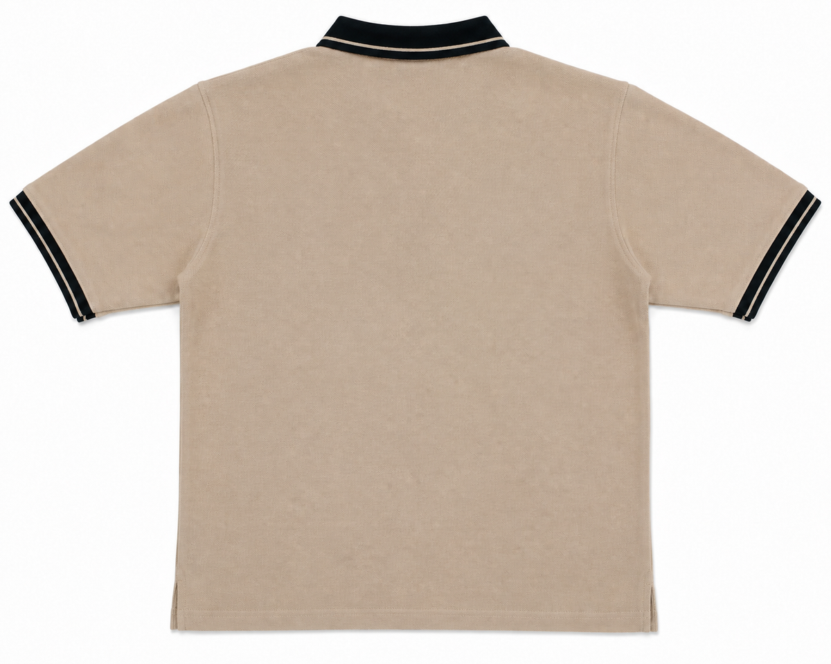 Regaloz Streetline Polo BEIGE Fit Classic Shirt