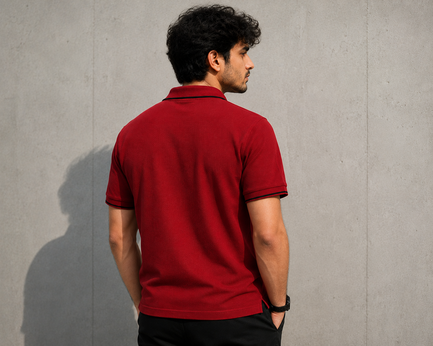 Regaloz Streetline Polo RED Fit Classic Shirt