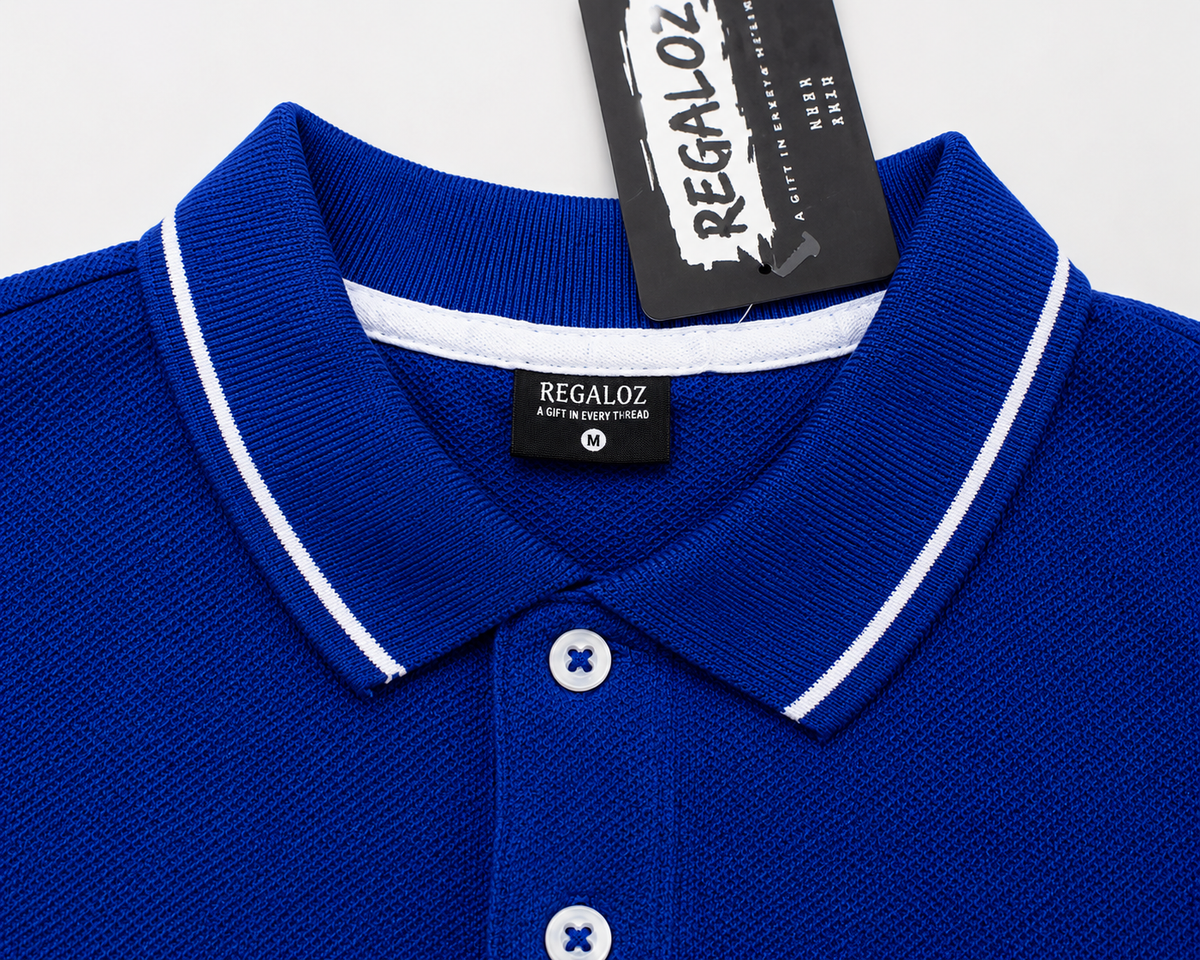 Regaloz Streetline Polo BLUE Fit  Classic Shirt