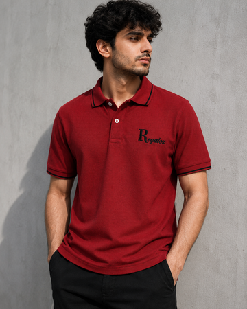 Regaloz Streetline Polo RED Fit Classic Shirt