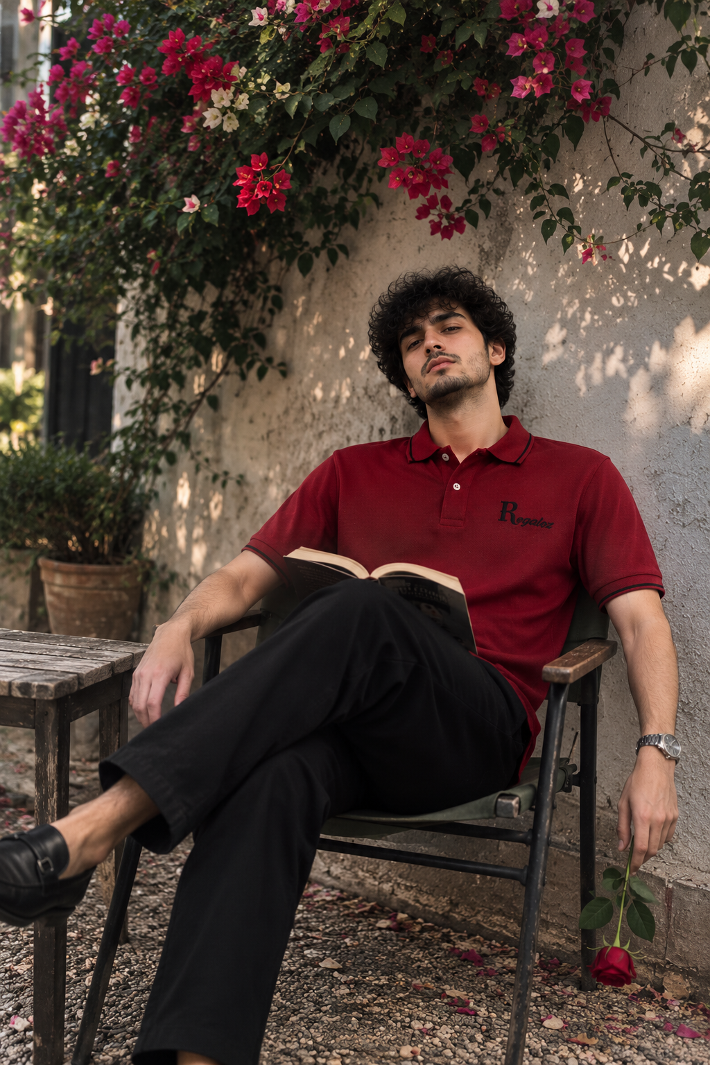 Regaloz Streetline Polo RED Fit Classic Shirt