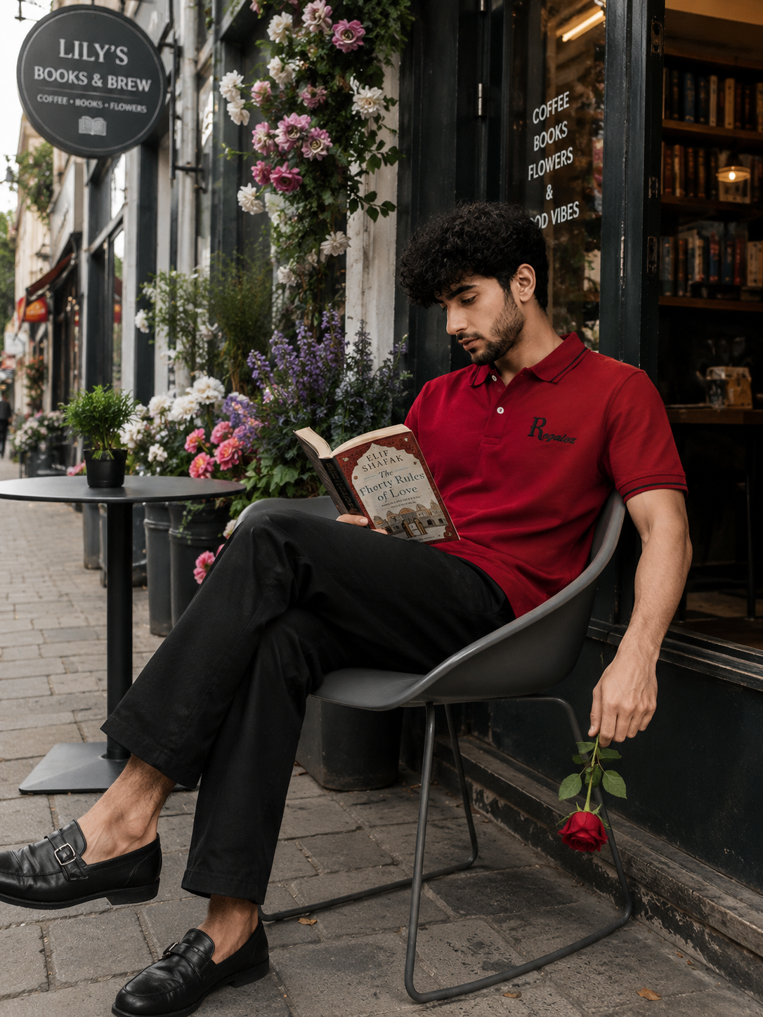 Regaloz Streetline Polo RED Fit Classic Shirt