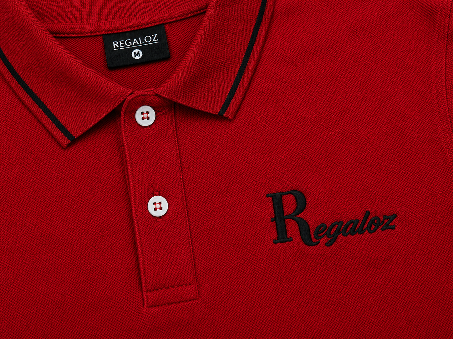 Regaloz Streetline Polo RED Fit Classic Shirt