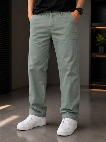🌿 Sage Utility Straight Pants