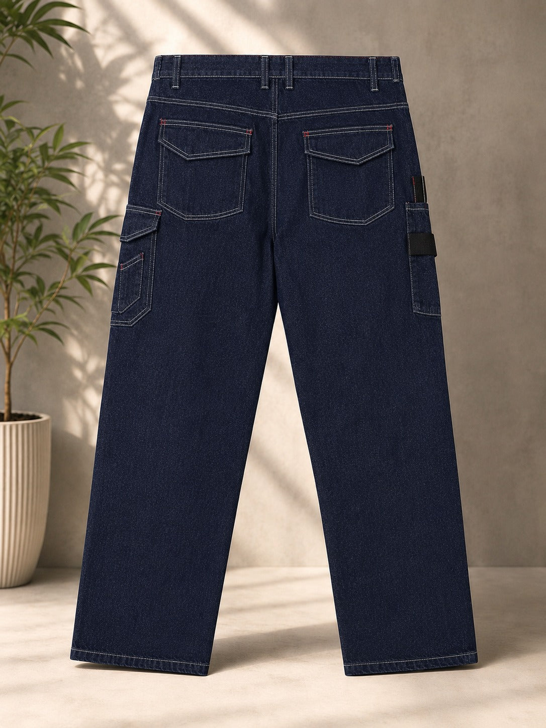 🖤 Midnight Utility Cargo Jeans