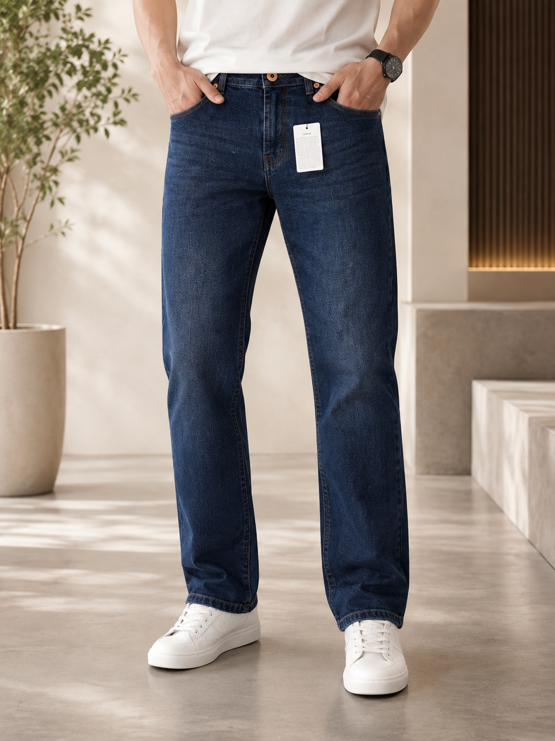 Straight Fit Denim Jeans — By Regaloz