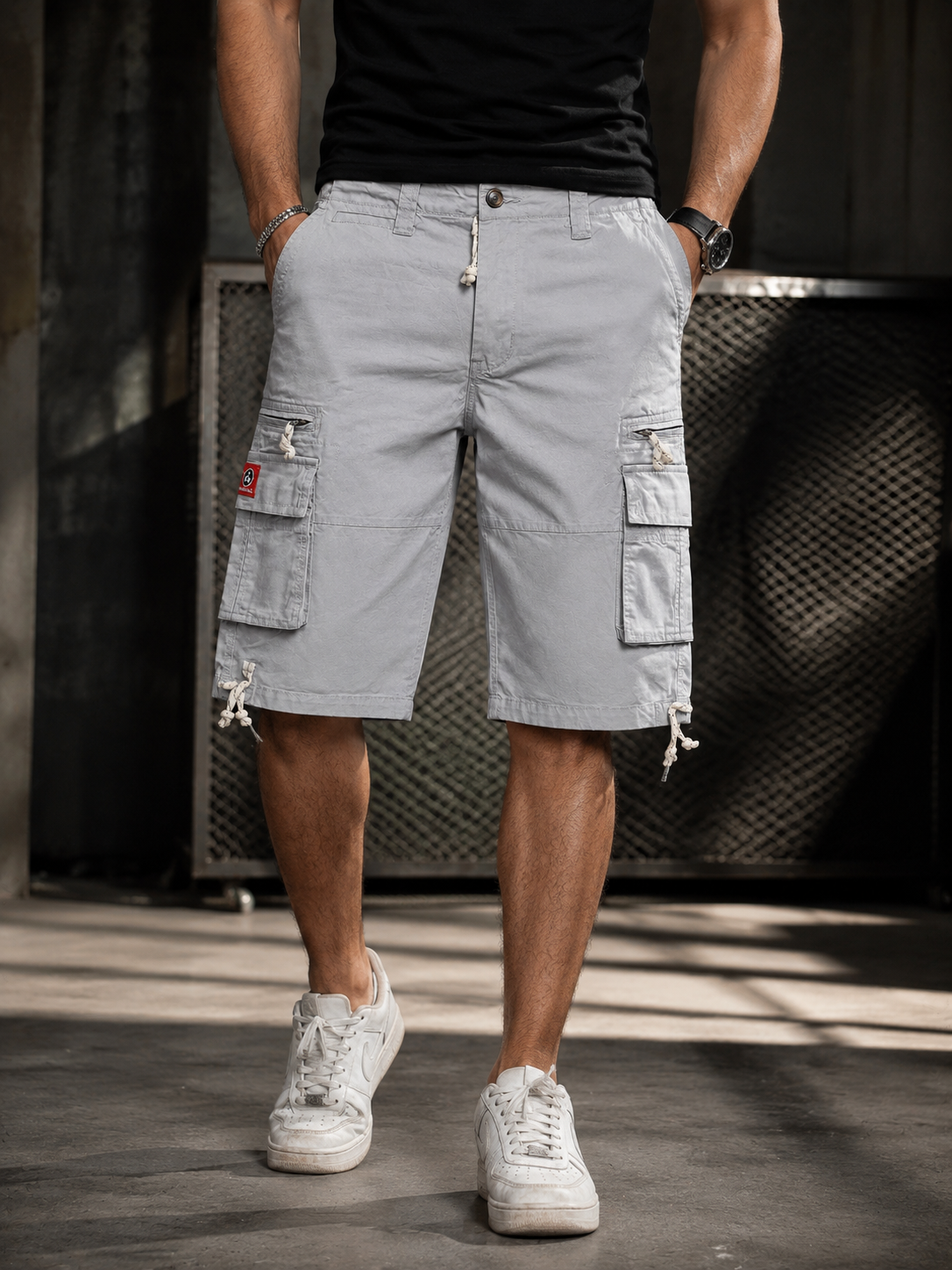 🩶 Urban Utility Cargo Shorts — By Regaloz