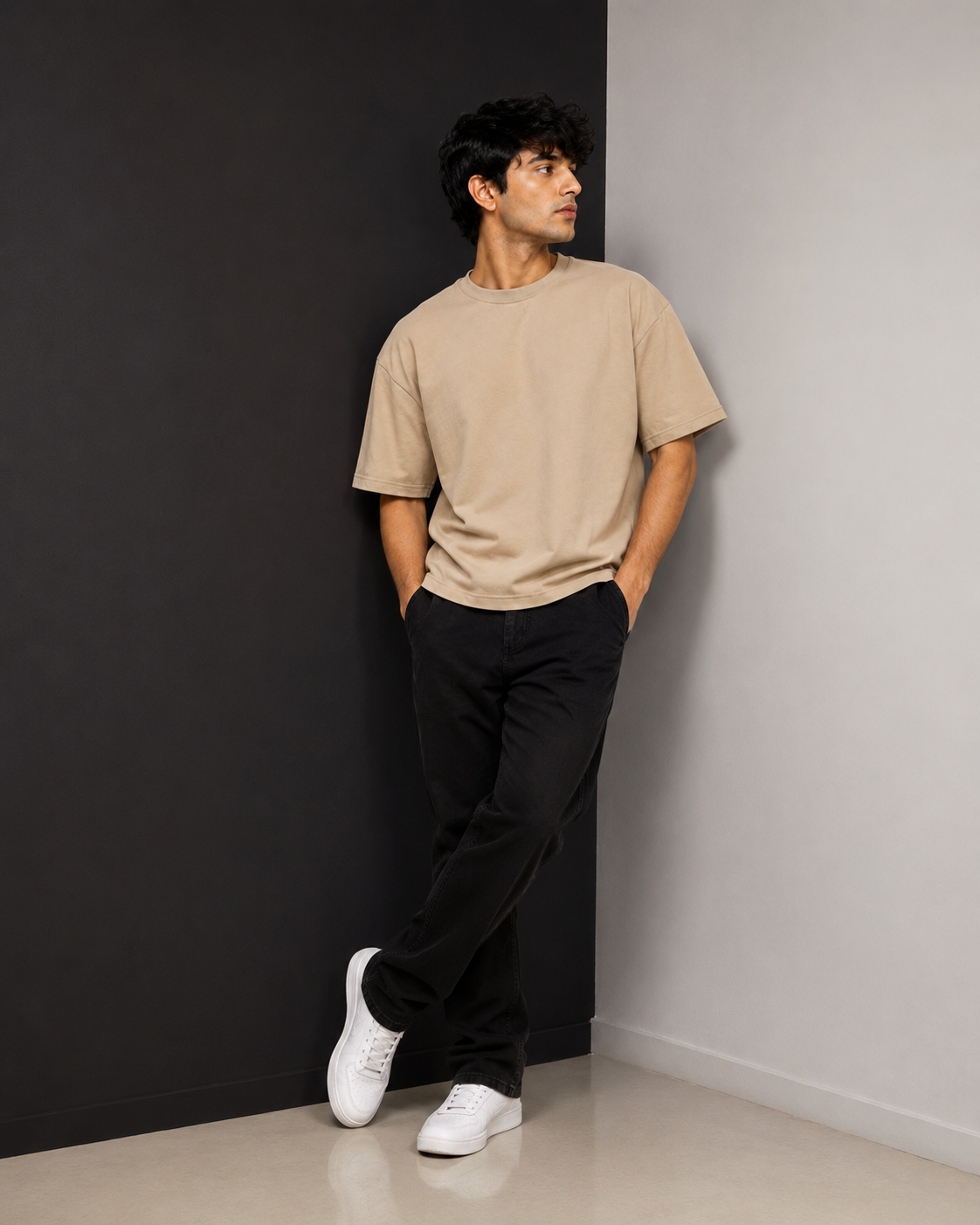 Beige Down Shoulders 🧵 The Plain Thread — By Regaloz